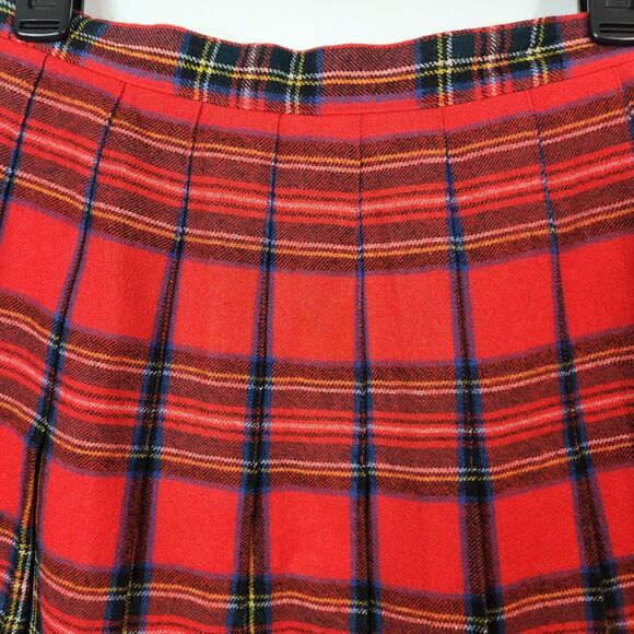VTG Wool Skirt Womens 8 Old Money Scotland School Girl Preppy Y2k Oxford Style - Picture 2 of 11